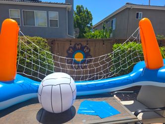 Inflatable Floating Pool Volleyball Game Set with Ball