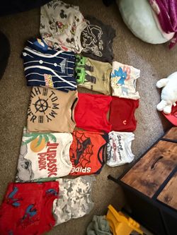 Toddler boy shirts bundle size 6-7