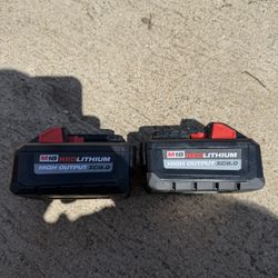 Milwaukee High Output 8.0 Batteries