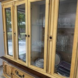 Solid Wood China Cabinet