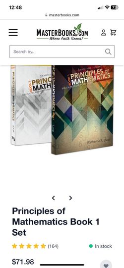 Masterbooks Principles of Mathematics Homeschool Books