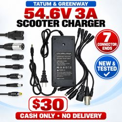 54.6V 2A ETL 7-in-1 Charger for 48V Lithium Batteries