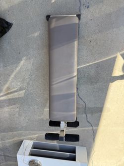 Sit-Up Ab Bench with Foot Rollers