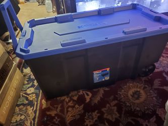 50 gallon tote on wheels