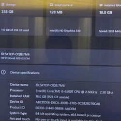 Hp Pro Desk Mini Pc 