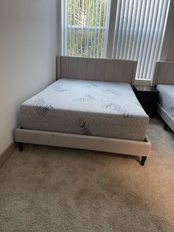 New bed frame queen size with mattress