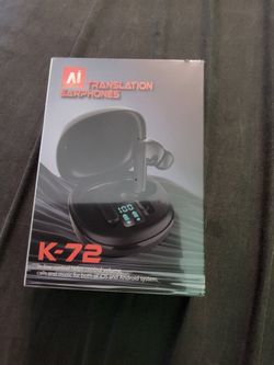 AI K-72 Translation Earphones 5H Music Time Wireless - Captain's Treasure!"