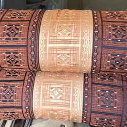 Handmade Thai Roll Pillow –Tribal Pattern/