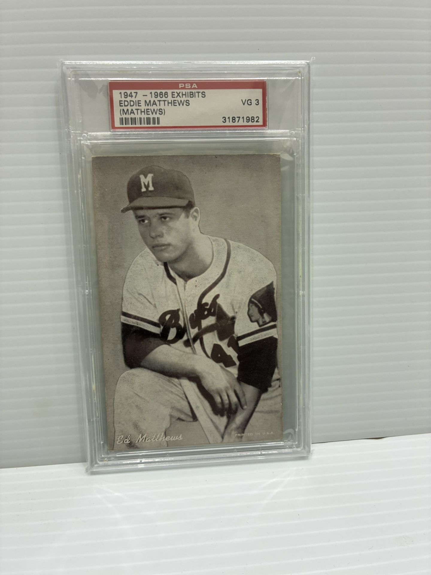 Eddie Matthews Vintage Baseball Card