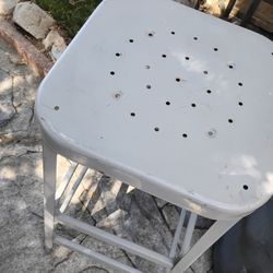 Metal work bench stool. 30" tall