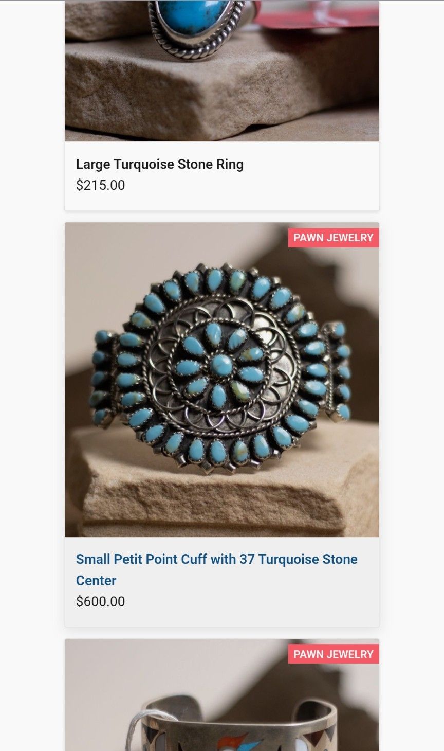 37Turquoise Stone Cuff✅🔥 Vintage Collectors Item