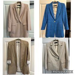 Lot of Zara Women Blazers Jacket sz M