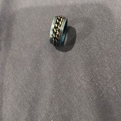 Blue And Black Ring