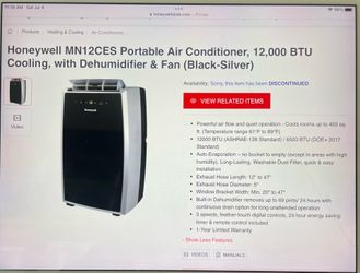 Honeywell Portable Air Conditioner