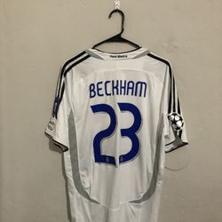 Real Madrid 2006-07 Home Beckham Jersey (medium Large XL)