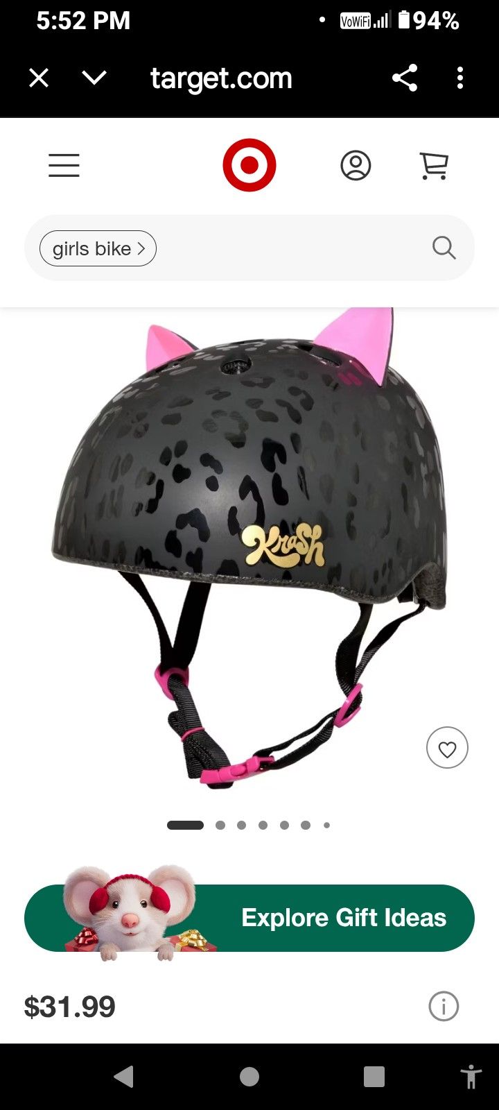 Bicycle Helmet $20