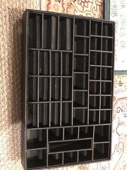 Makeup holder container for organization feels like leather