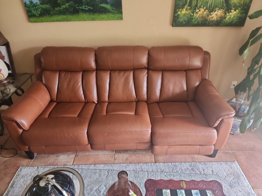 Modern Sofa Real Leather Recliners
