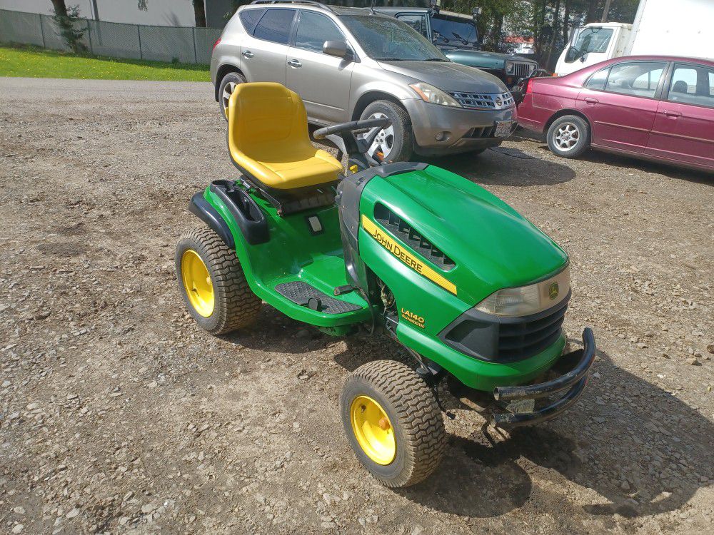 John Deere LA140 Automatic New Mower And Deck Paint And Belts ,