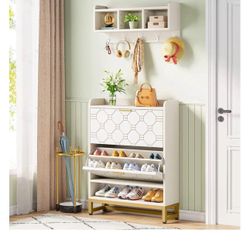 All New Shoe Storage Cabinet With Cubby Coat Rack Look Carefully At The Pictures 