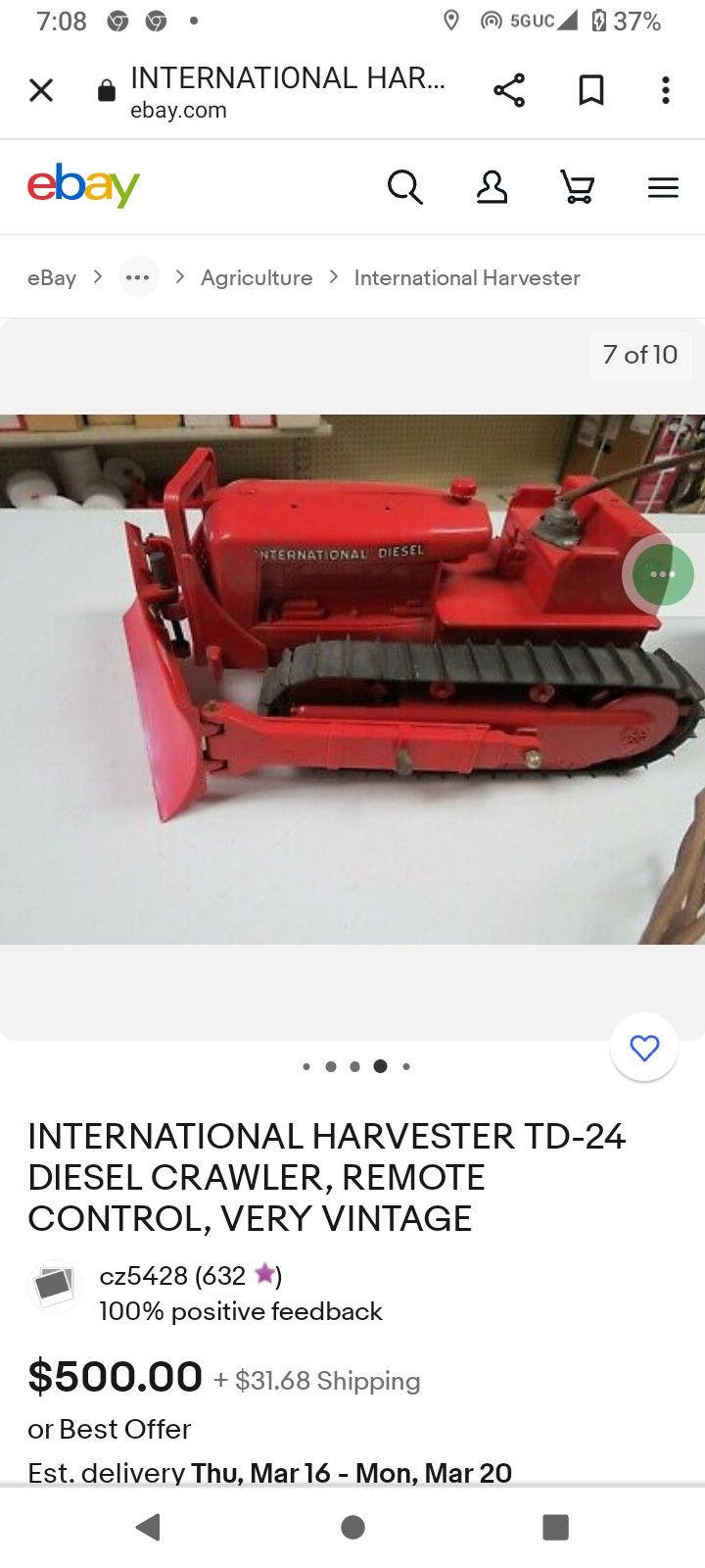 International Harvester TD Crawler Dozer