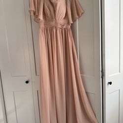 Blush Pink Bridesmaid Dress – Size 8 – Floor Length, BRAND NEW, Tacoma