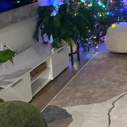 Clearing Our Space! : Modern White High-Gloss Coffee Table and TV stand