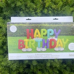 Happy Birthday balloons