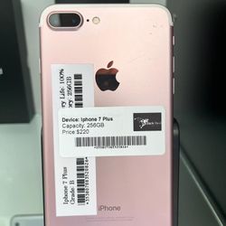 iPhone 7 Plus Capacidad 256GB Unlocked (desbloqueado )