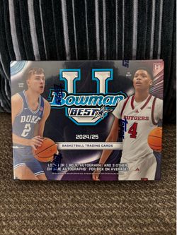 🔥 2024/25 Bowman U Best Basketball Hobby Box SEALED 🔥 Cooper Flagg + Ace Bailey Chase!