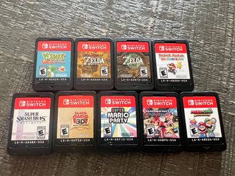 Zelda Paper Mario Mario kart 8 deluxe Super Smash bros ultimate Super Mario Party Yoshi’s crafted world 3D all stars Nintendo Switch