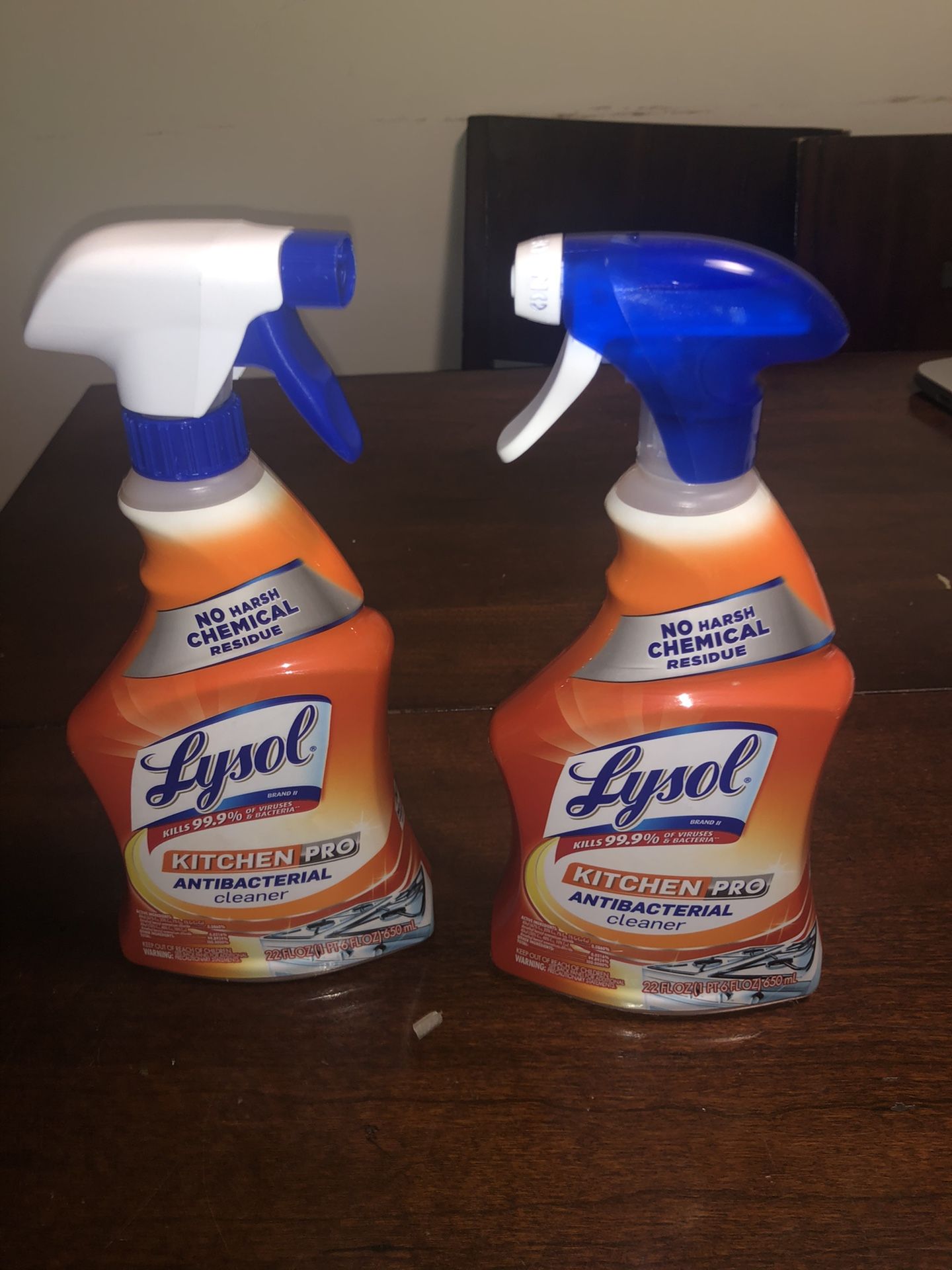 2 Lysol Kitchen Pro Antibacterial