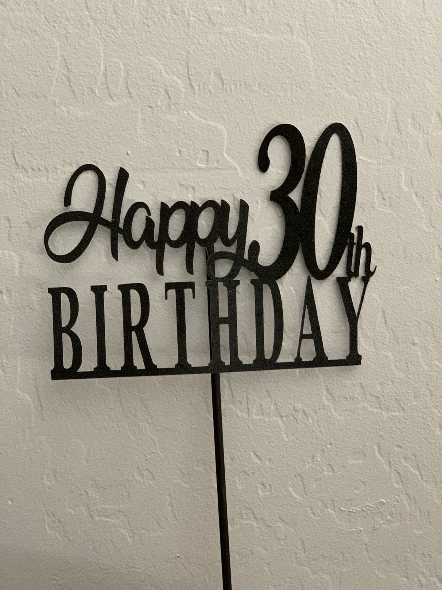 30th Birthday cake topper
