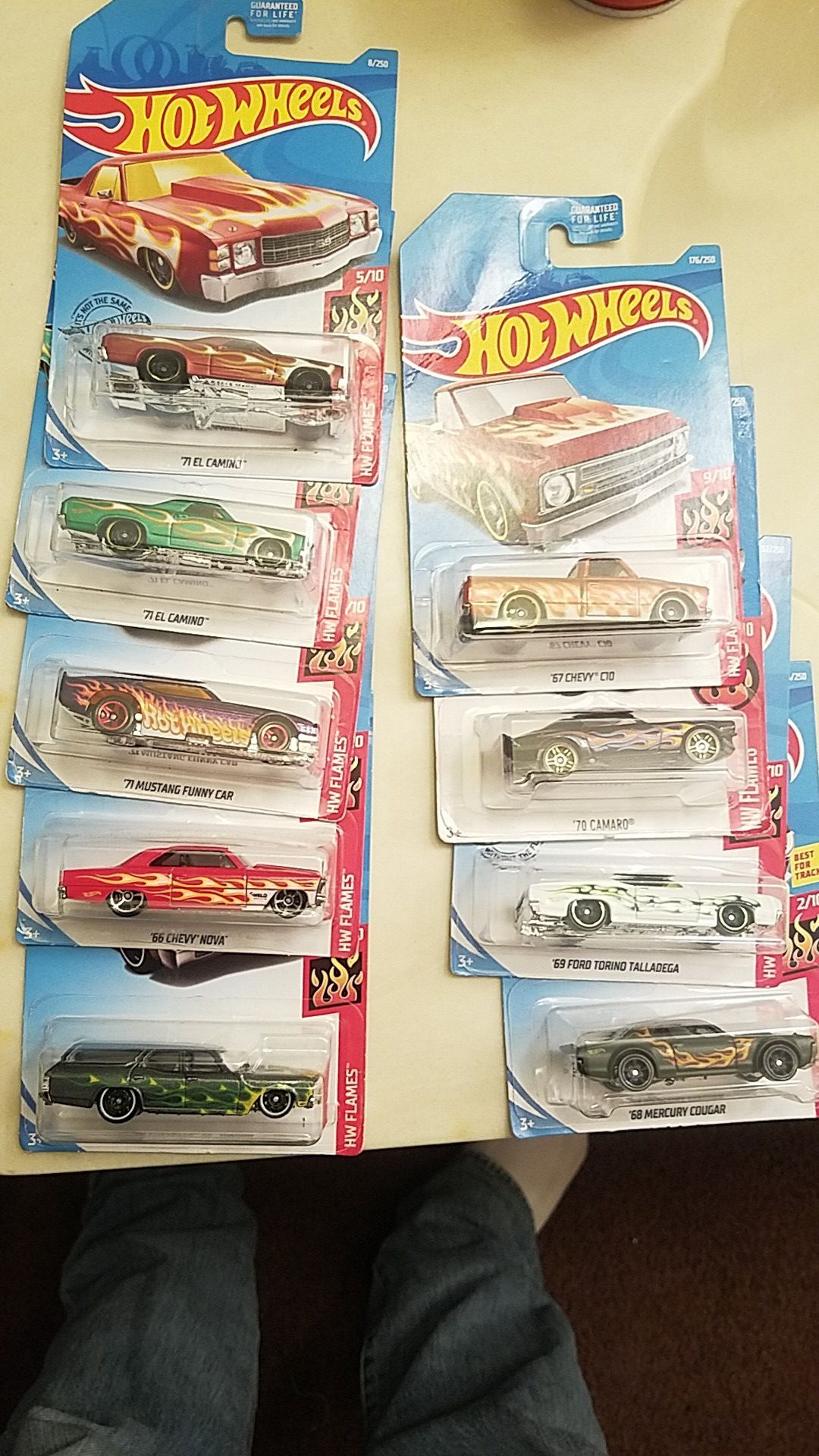 9 Hot Wheel flame Editions