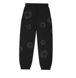 Denim Tears Cotton Wreath Sweatpants Black