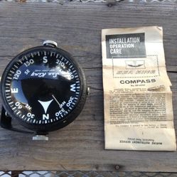 Vintage 'Sea King' Boat Compass