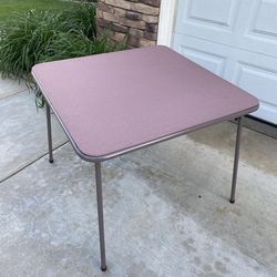 VINTAGE FOLDING GAME TABLE (36” X 36”)