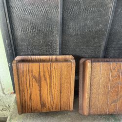 Mailbox Vintage Antique Oak 