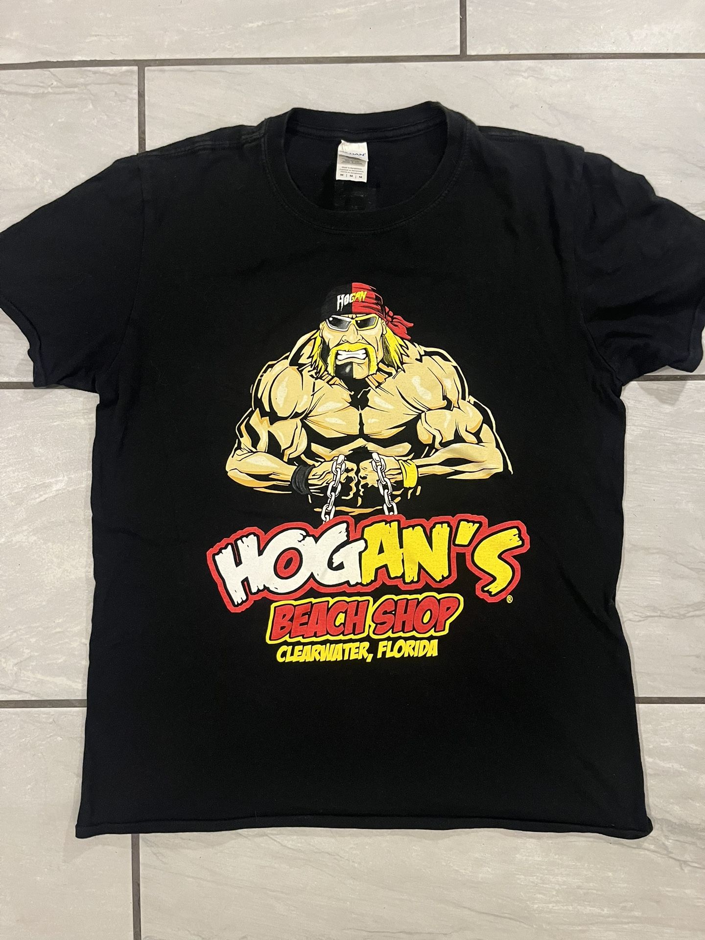 Hulk Hogan Hogan's Beach Shop Clearwater, FL T Shirt Men's Medium Clean Rare