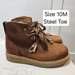 Georgia Steel Toe Work Boots Size 10M