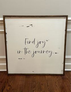 36” Square Custom Wall Art- “Find Joy in the Journey”