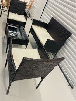 (Delivery Extra) Assembly Brand NEW outdoor patio furniture set & cushions pillows all NEW