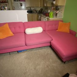 pink joy bird sectional 