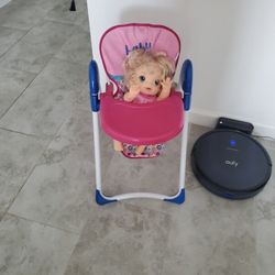 Baby Alive Doll And Highchair
