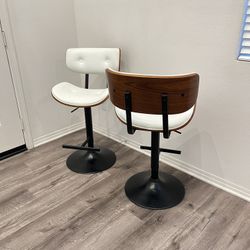 Adjustable Counter Height Bar Stools Set of 2