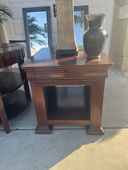 Wood End Table