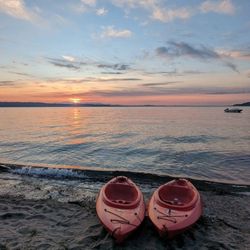 Clearwater Affinity 8.6 Sit-In Kayaks w/ Paddles - Set Of 2