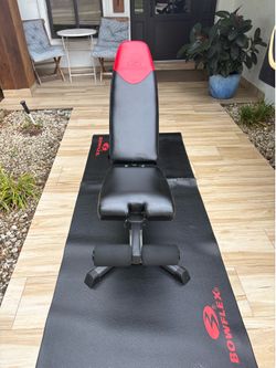 Bowflex workout bench and mat