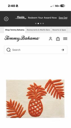 Tommy Bahama Pineapple rug