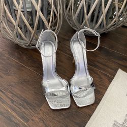 Silver Forever 21 Heels 